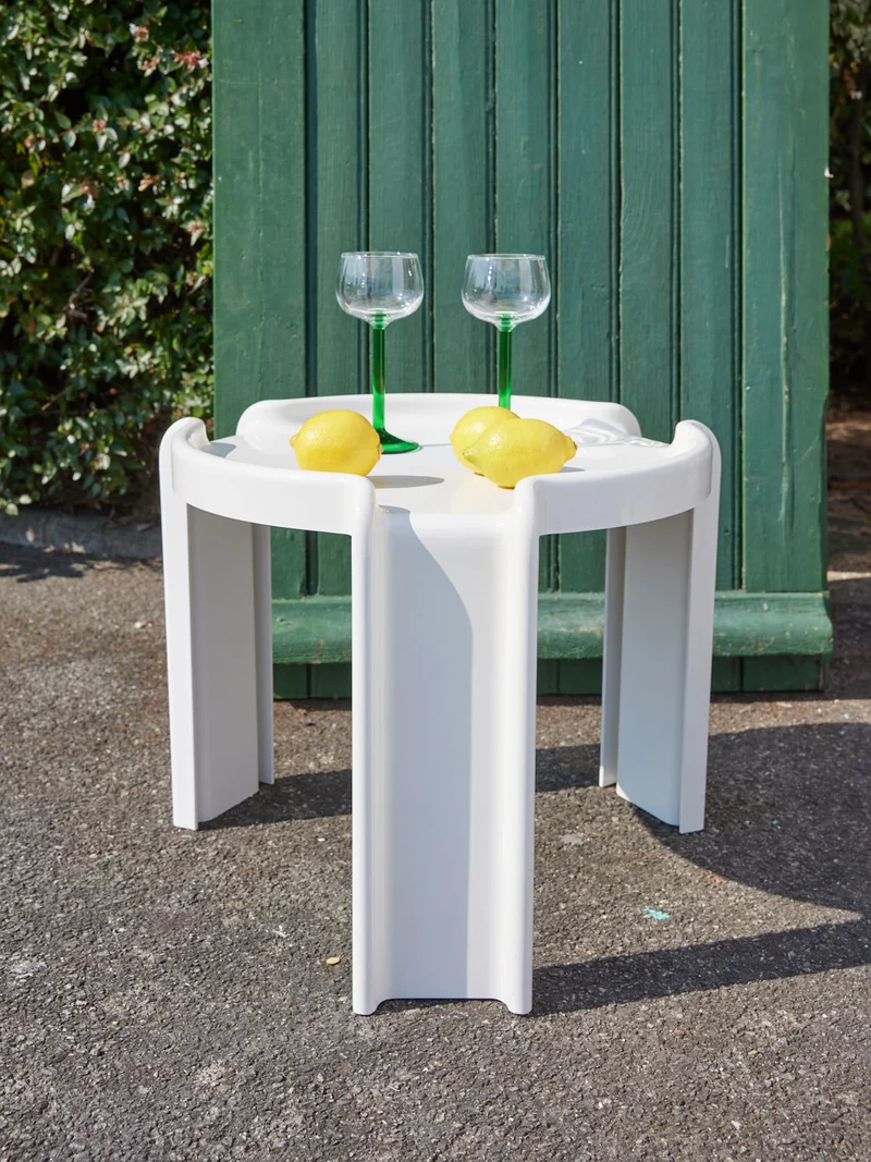 Donna, la table basse design blanche N°1088