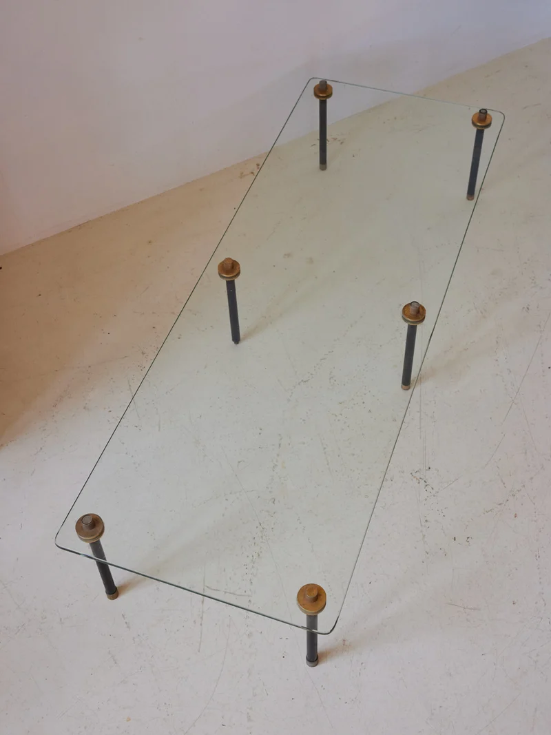 Donna, la table basse en verre vintage N°1090