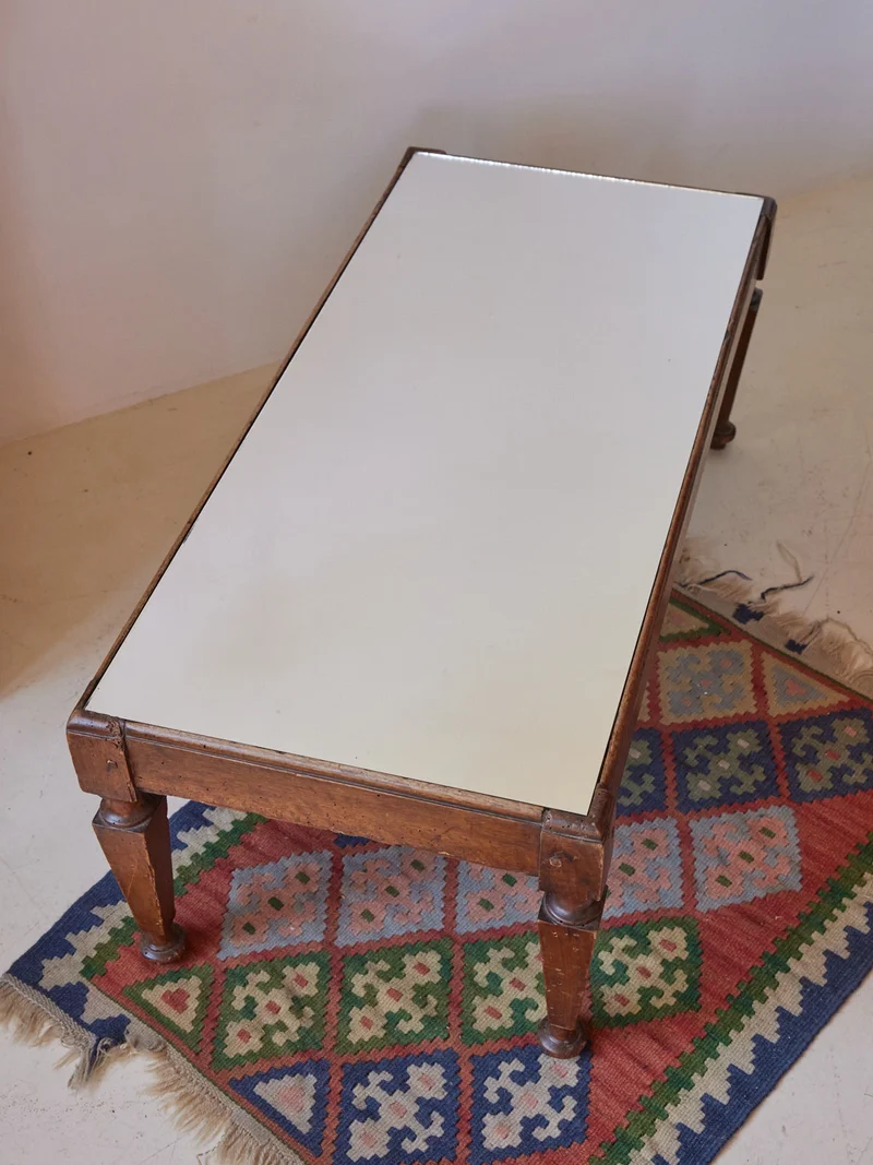 Donna, la table basse en bois et miroir N°1089