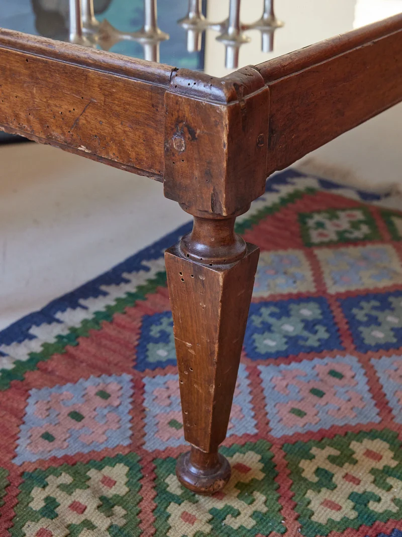 Donna, la table basse en bois et miroir N°1089