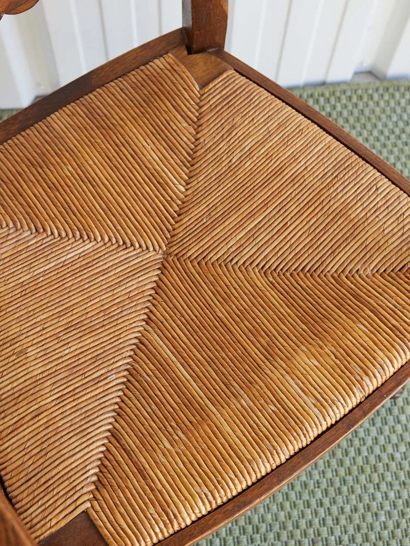 Ernest, le fauteuil en paille N°1493