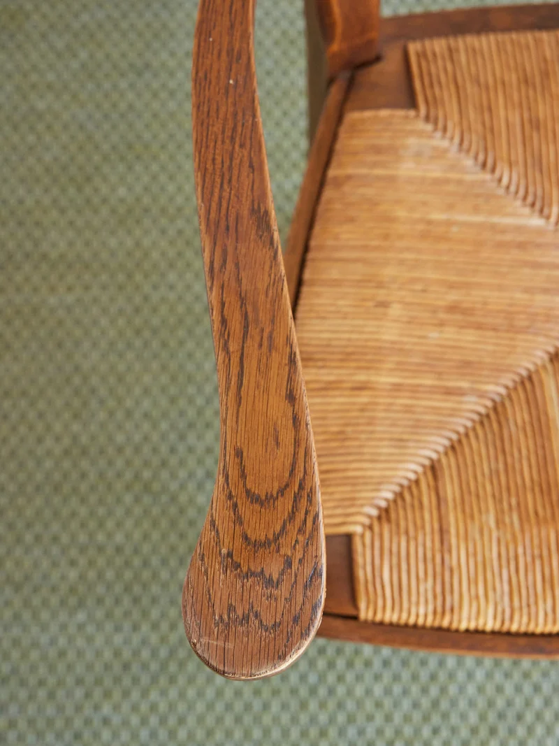 Ernest, le fauteuil en paille N°1493