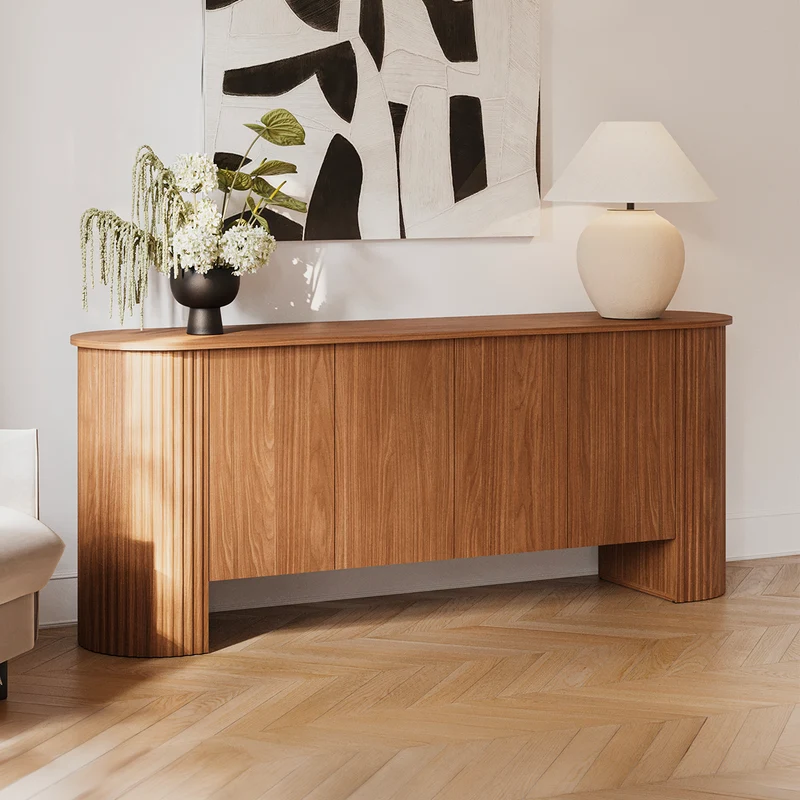 Buffet 4 portes Canopée Bois foncé