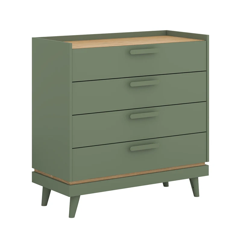 Commode 4 tiroirs Sandy Vert