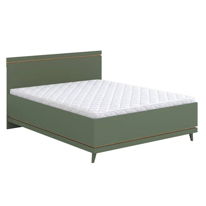 Lit coffre 160x200 sommier inclus Sandy Vert