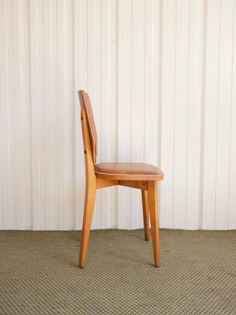 Alma, le lot de 4 chaises en skaï N°1765