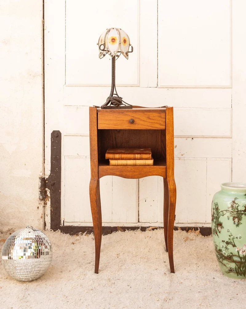 Odile, la table de chevet en bois N°1490