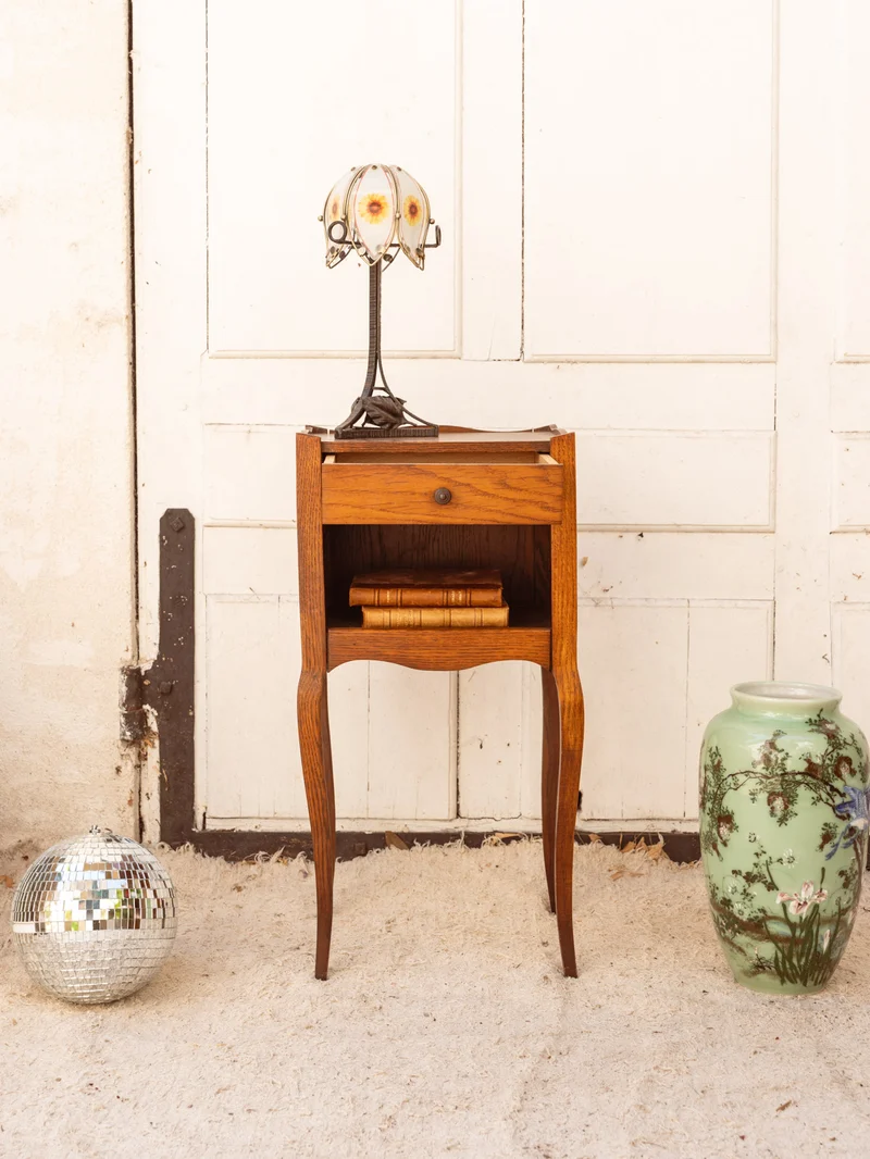 Odile, la table de chevet en bois N°1490