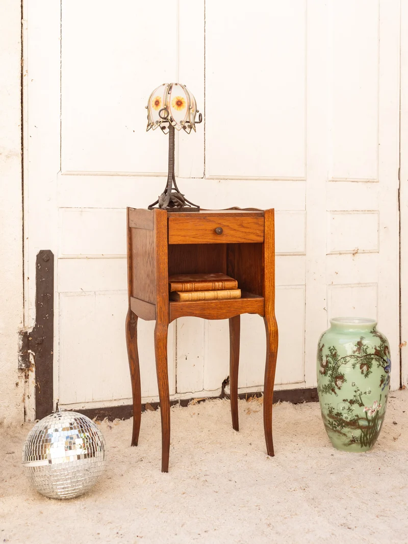 Odile, la table de chevet en bois N°1490