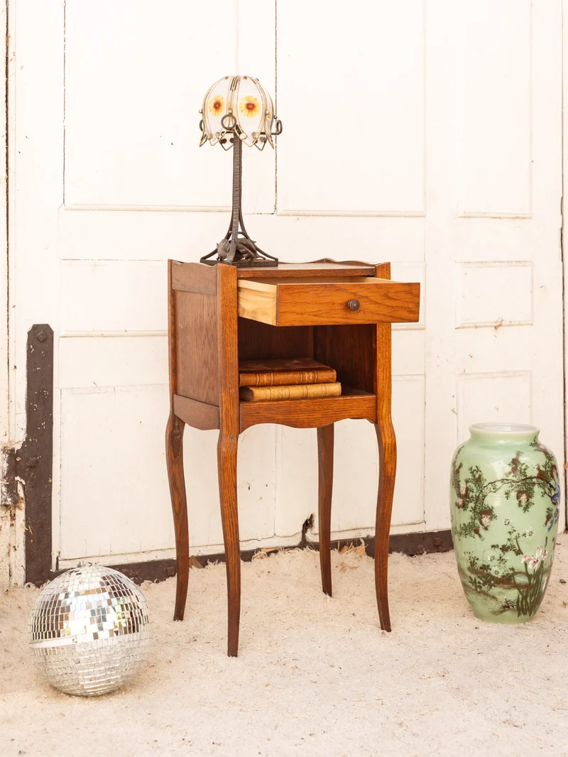 Odile, la table de chevet en bois N°1490