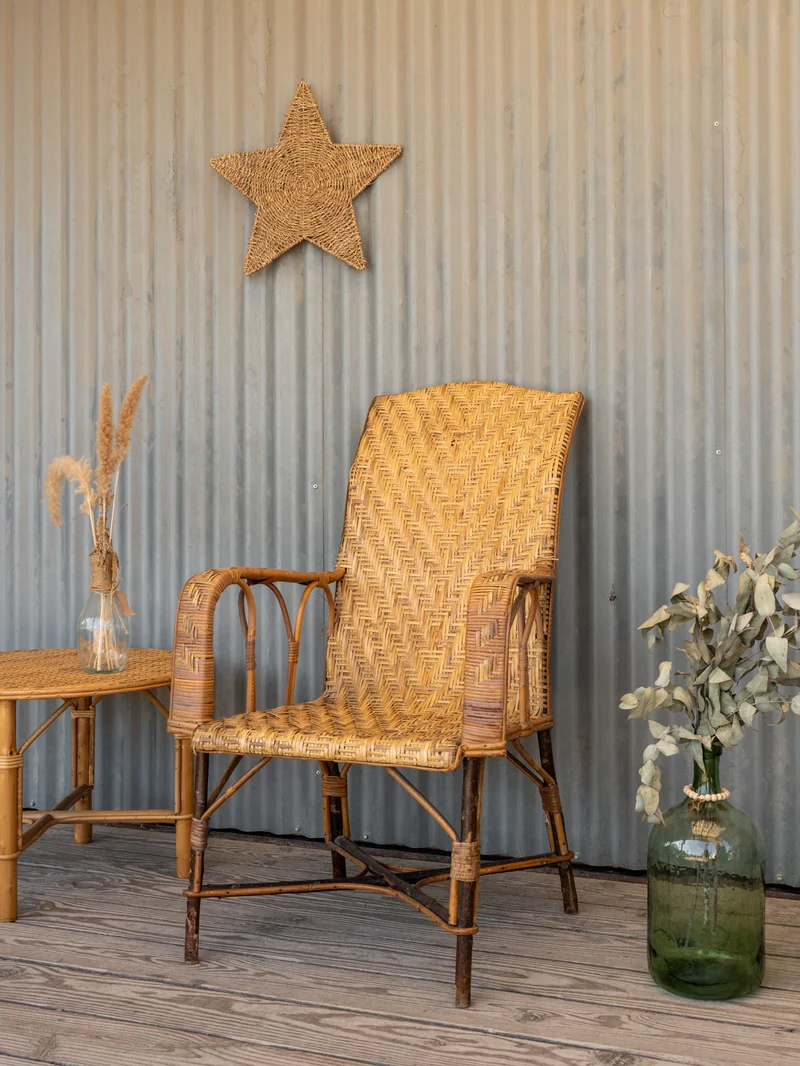 Ernest, le fauteuil en osier N°1096