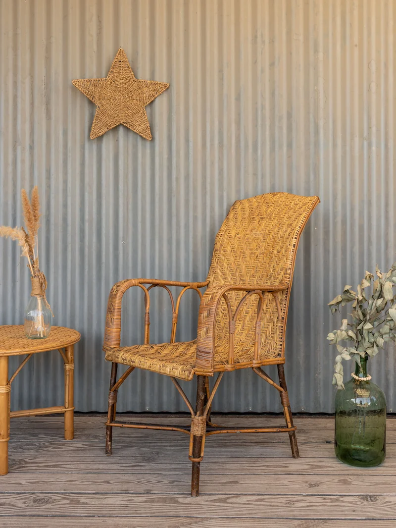 Ernest, le fauteuil en osier N°1096