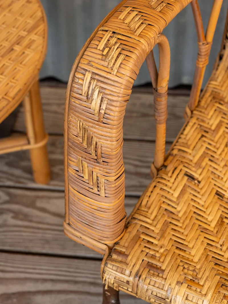 Ernest, le fauteuil en osier N°1096