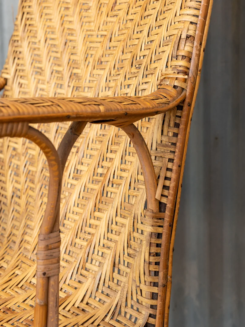 Ernest, le fauteuil en osier N°1096