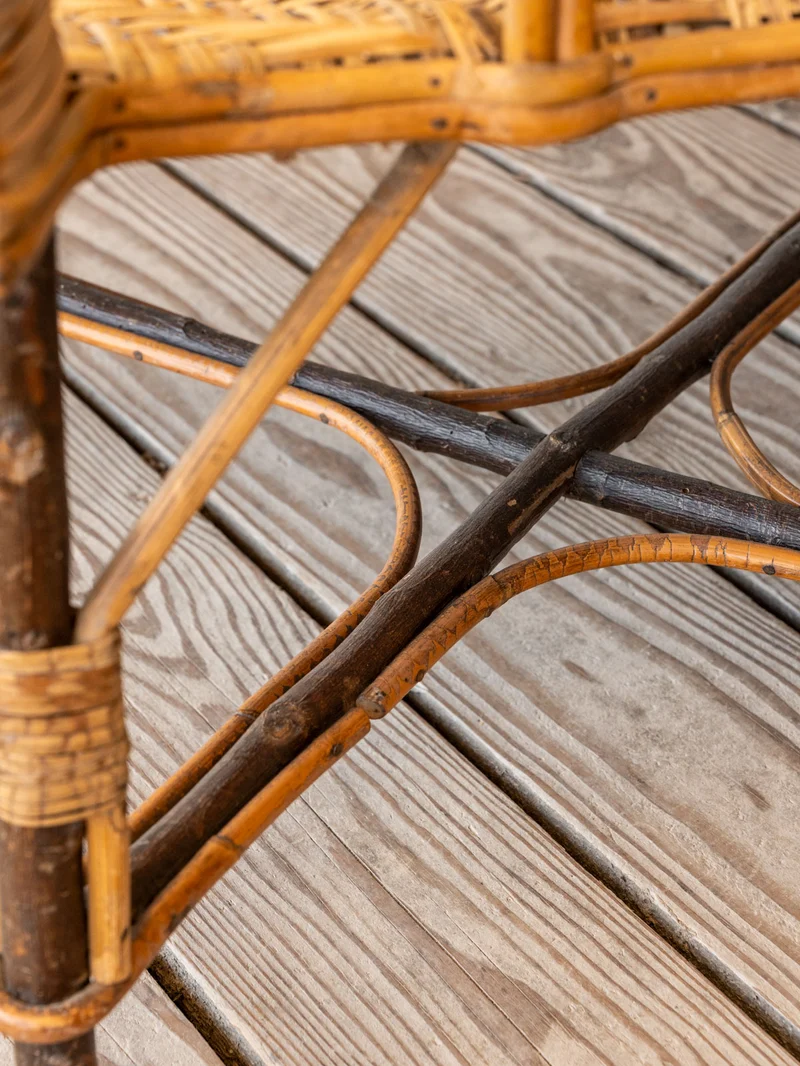 Ernest, le fauteuil en osier N°1096