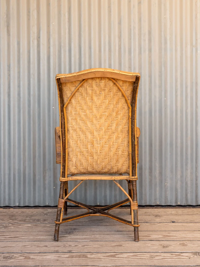 Ernest, le fauteuil en osier N°1096