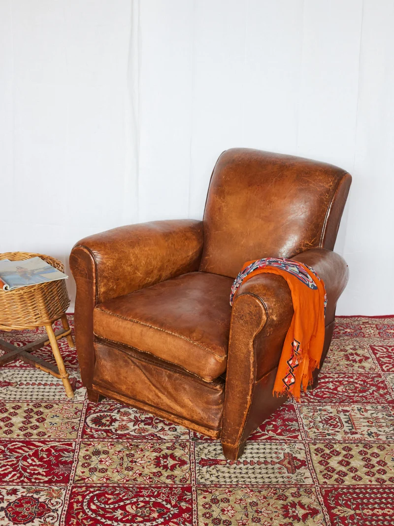 Ernest, le fauteuil club en cuir N°1103