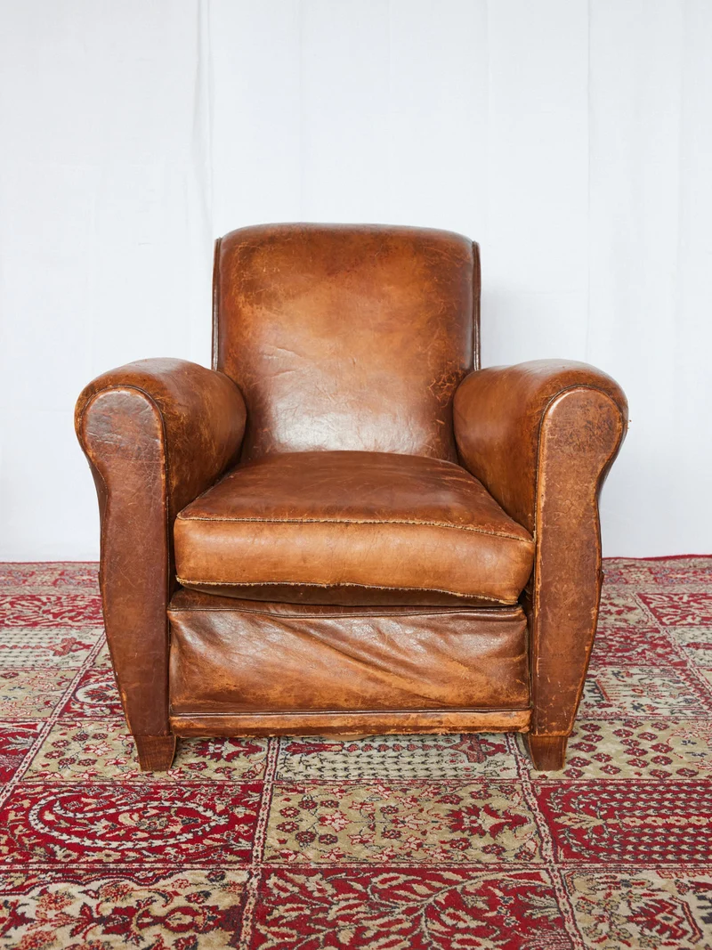 Ernest, le fauteuil club en cuir N°1103