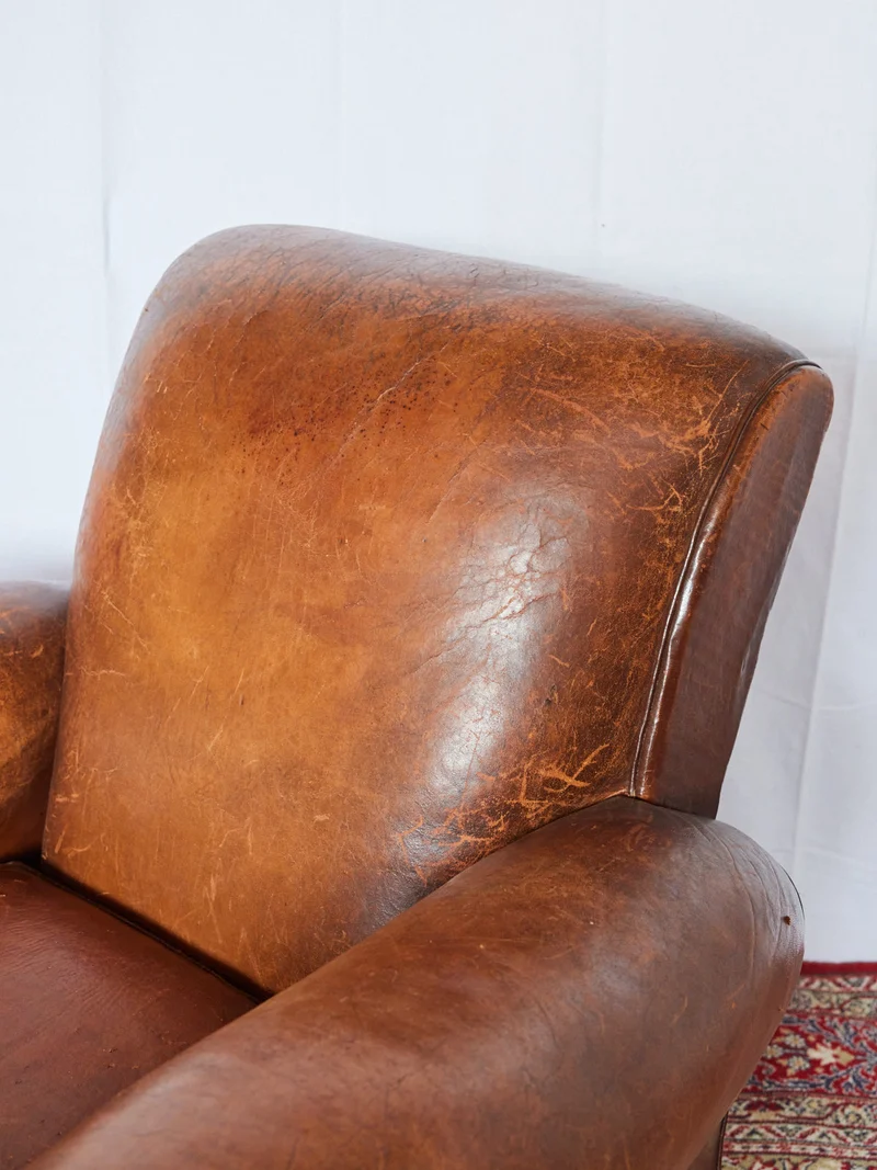 Ernest, le fauteuil club en cuir N°1103