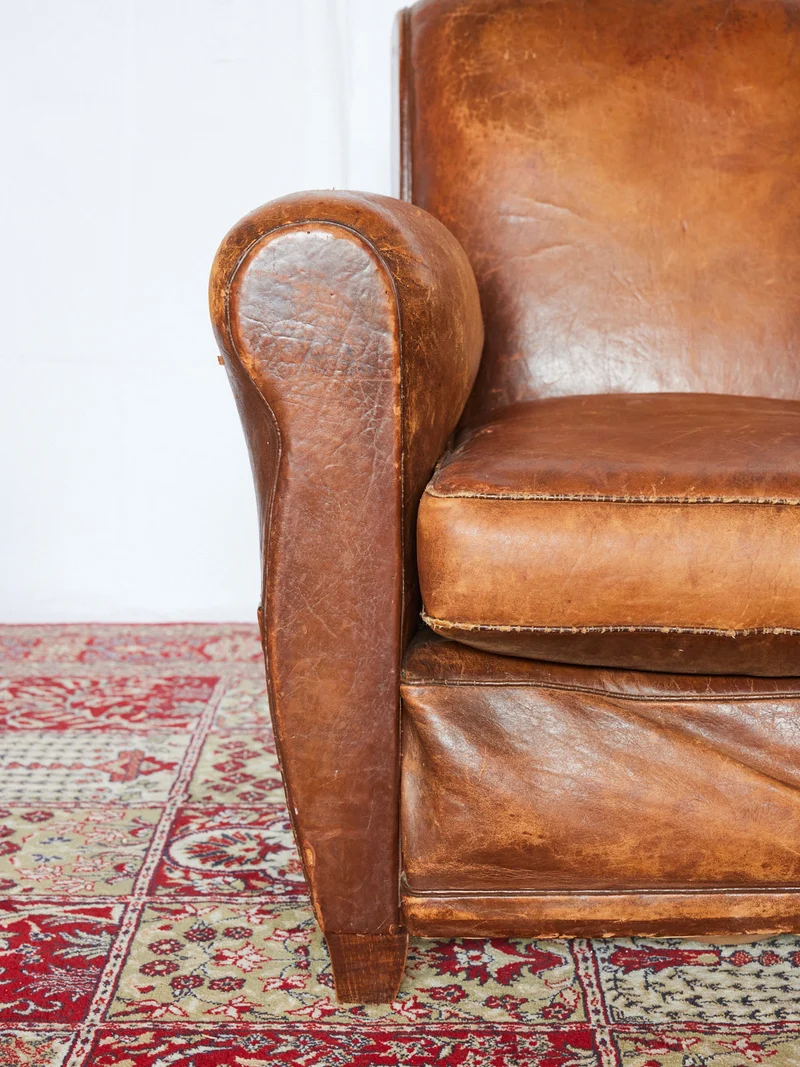 Ernest, le fauteuil club en cuir N°1103