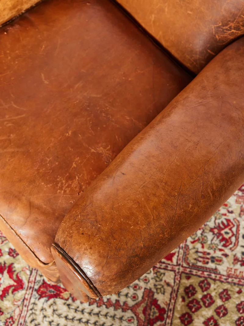 Ernest, le fauteuil club en cuir N°1103