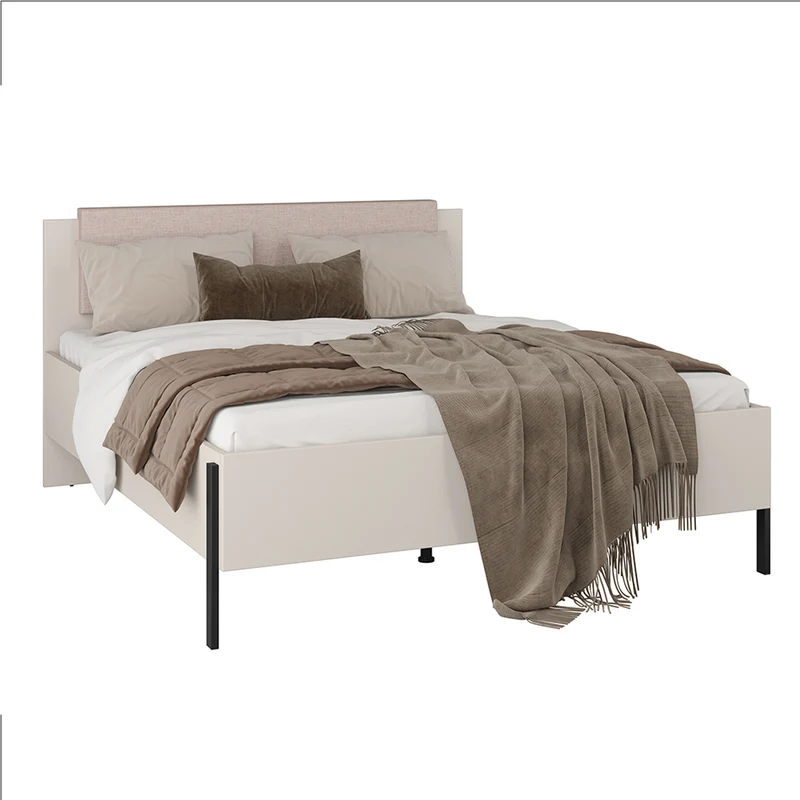 Lit coffre 160x200 sommier inclus Bérénice Cachemire