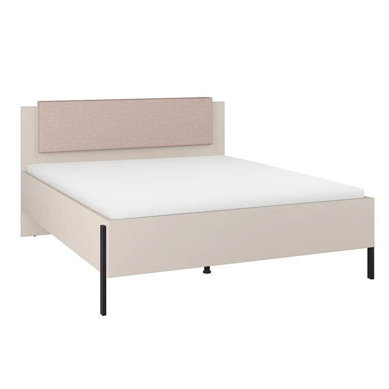 Lit coffre 160x200 sommier inclus Bérénice Cachemire