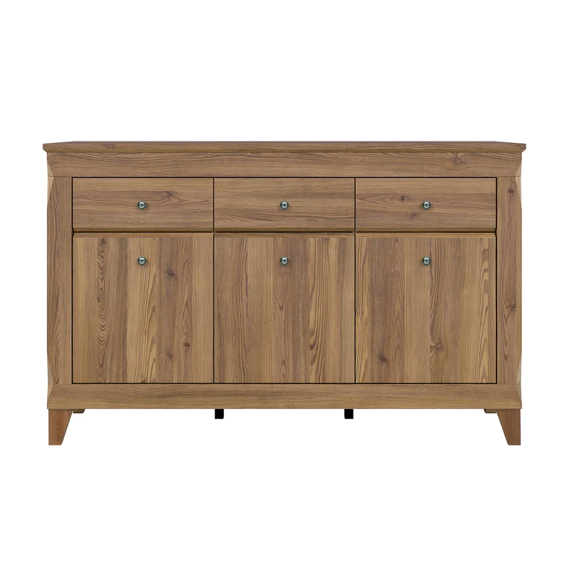 Buffet 3 portes 3 tiroirs Raya Bois