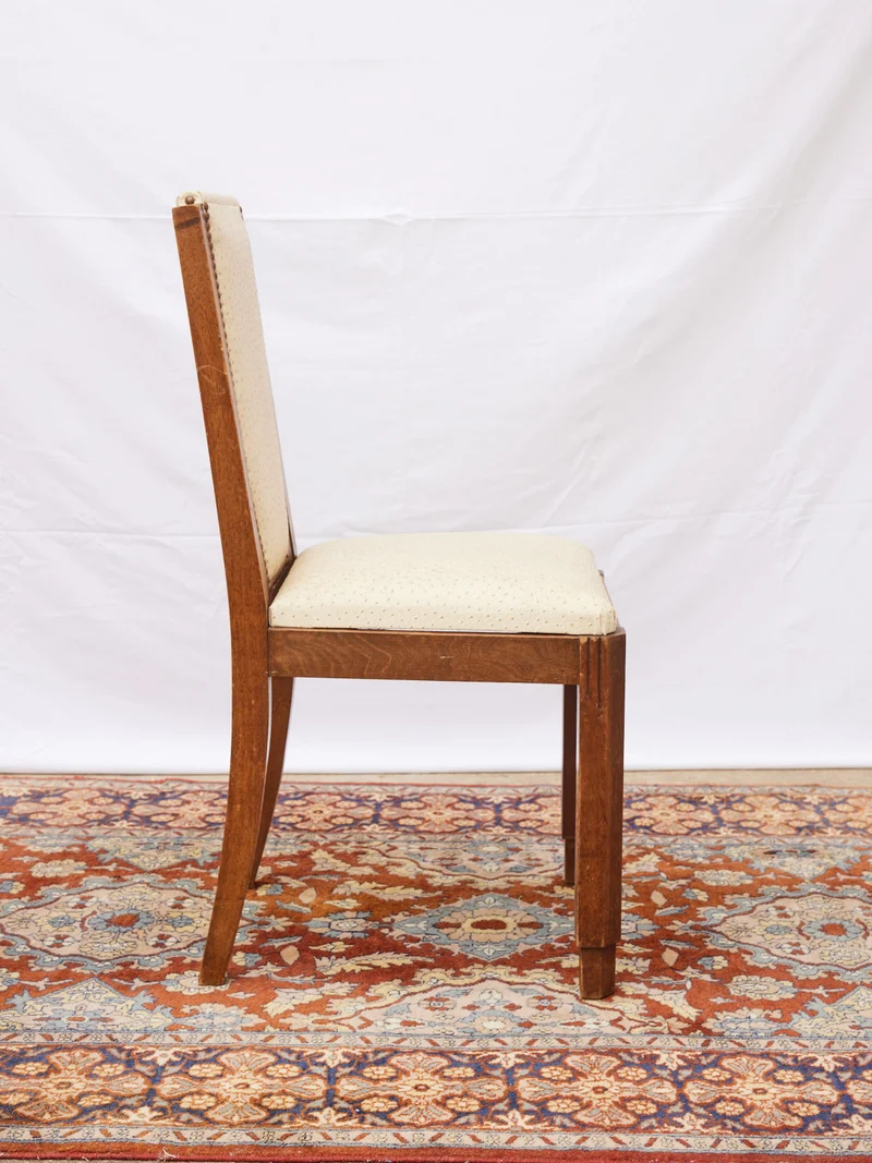 Alma, la paire de chaises en noyer art déco N°1727