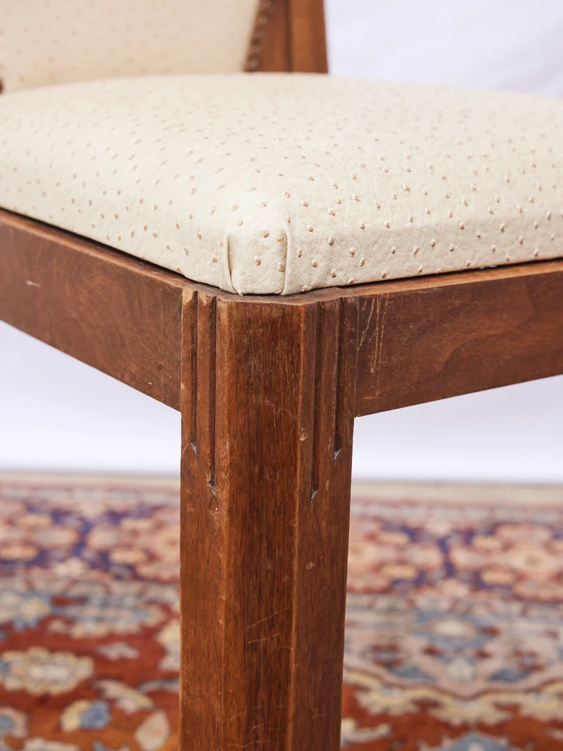 Alma, la paire de chaises en noyer art déco N°1727