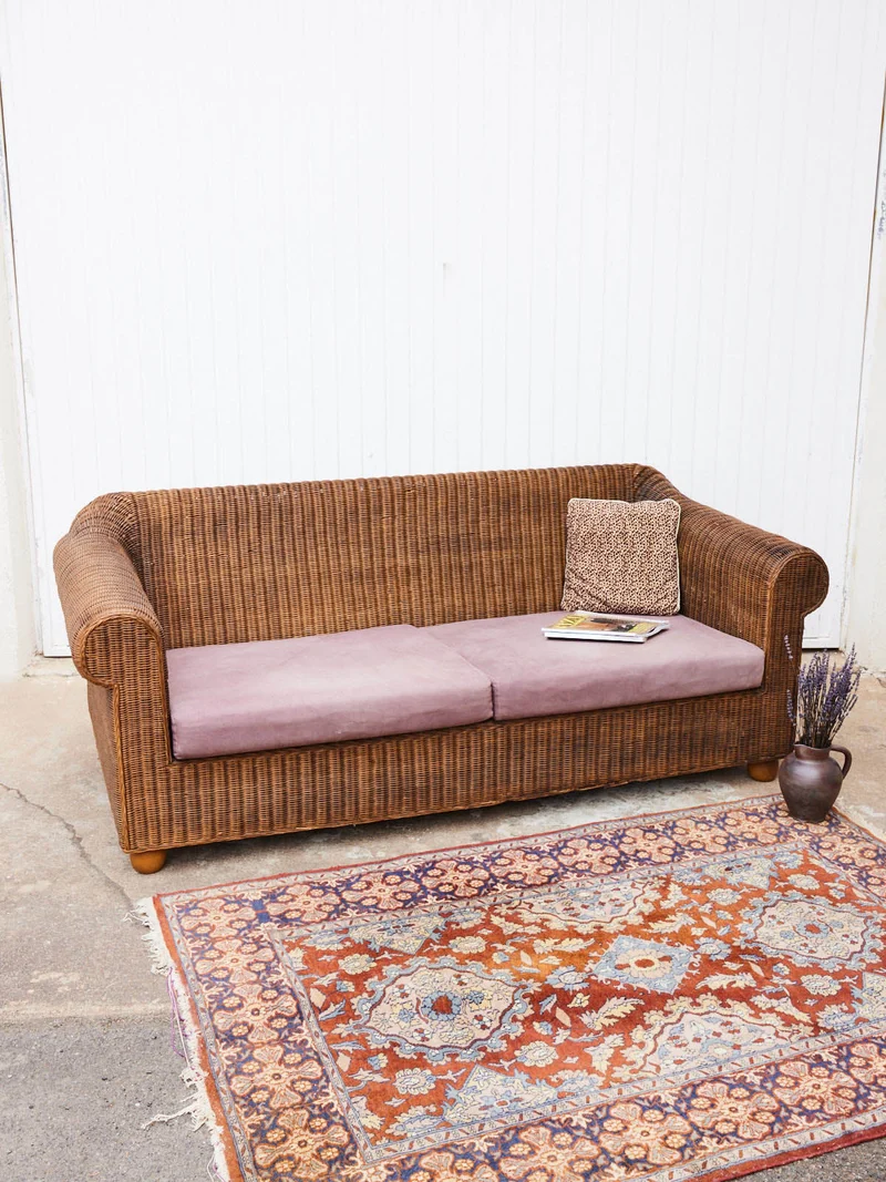 Jacques, le canapé en rotin vintage N°143