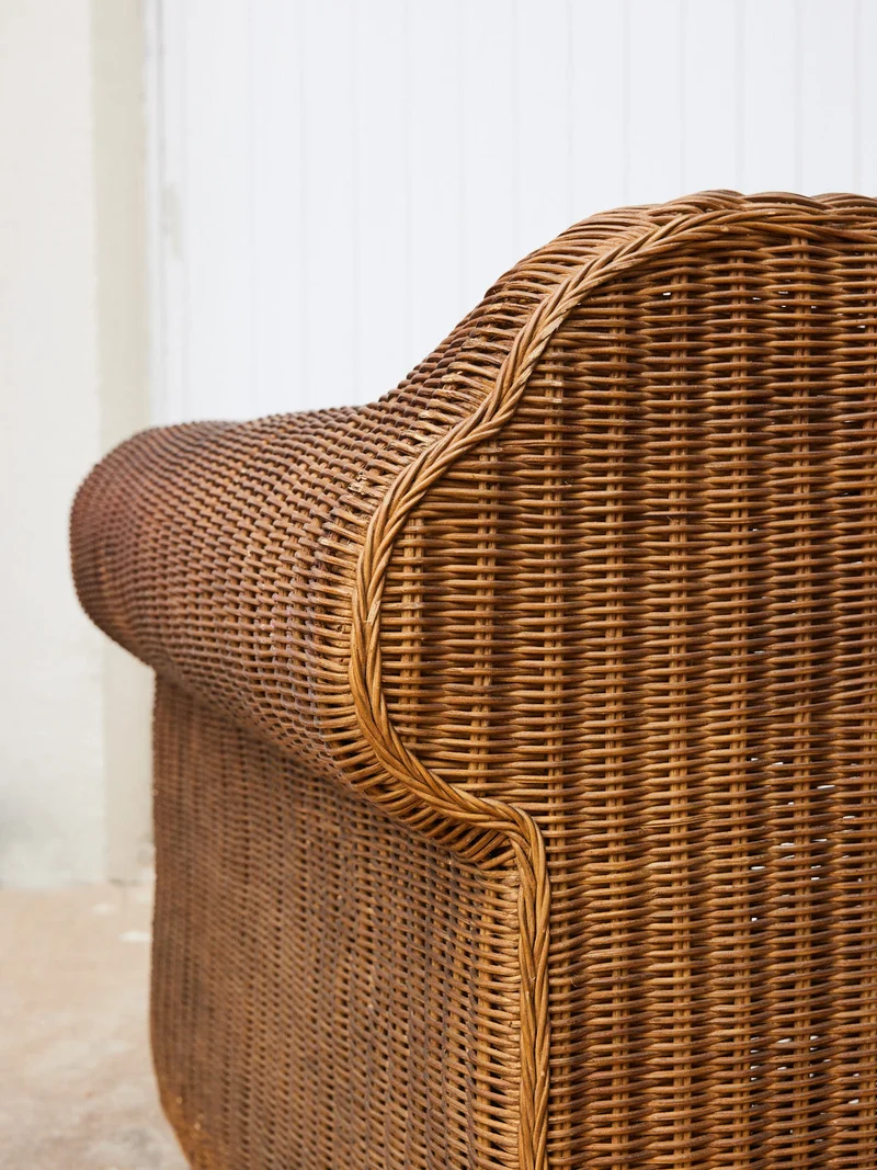 Jacques, le canapé en rotin vintage N°143