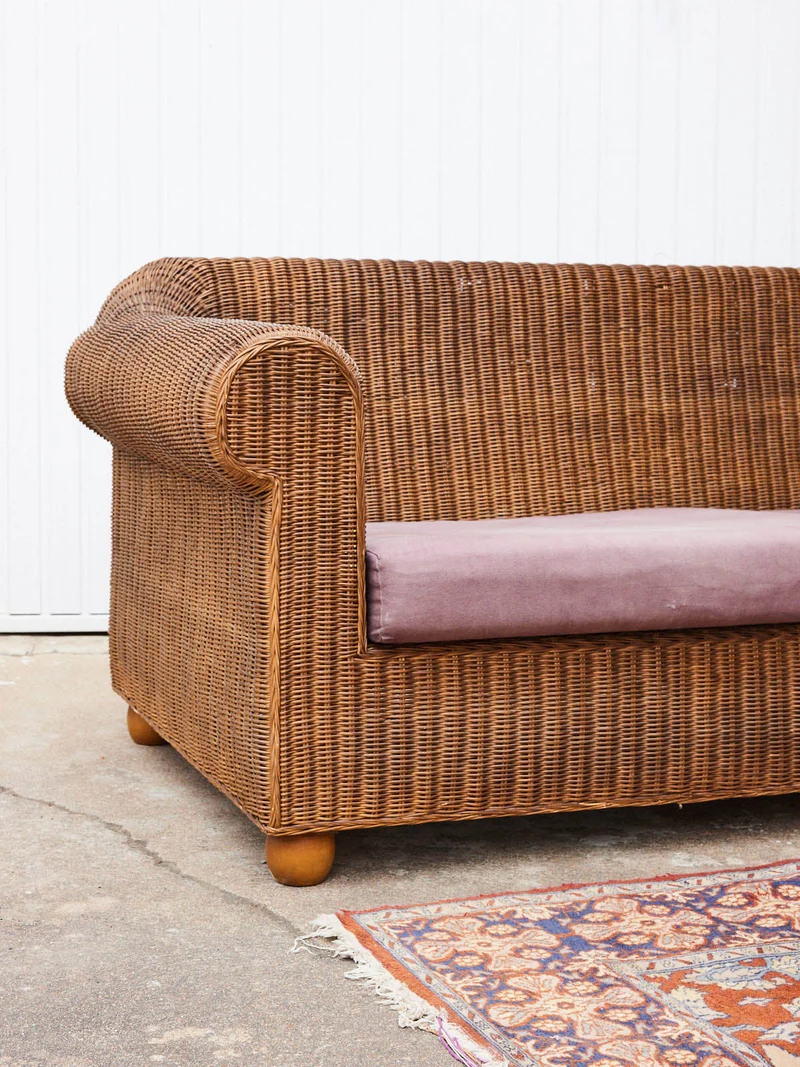 Jacques, le canapé en rotin vintage N°143