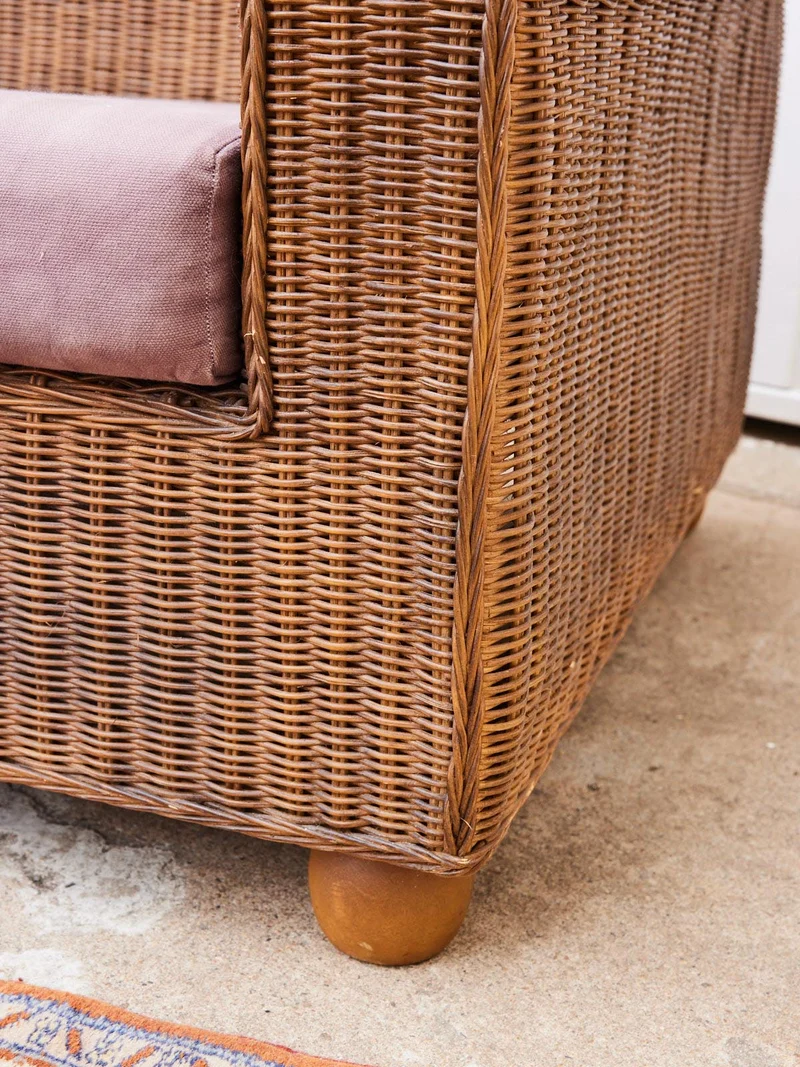 Jacques, le canapé en rotin vintage N°143