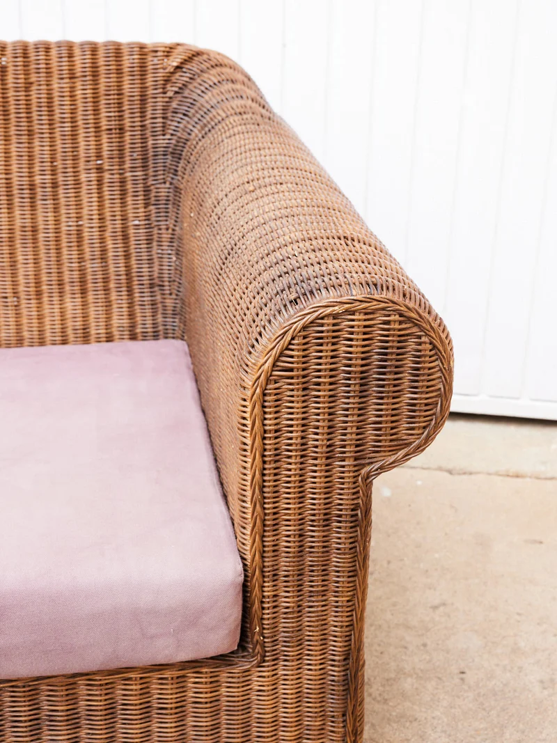 Jacques, le canapé en rotin vintage N°143