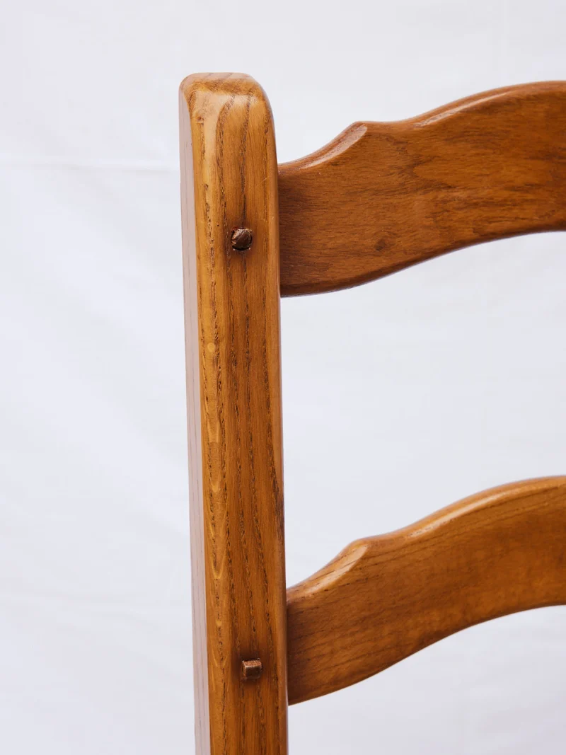 Claude, le lot de 6 chaises en chêne et paille N°1422