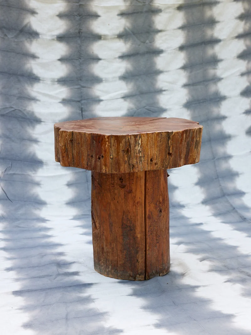 Donna, la table de salon en bois brut N°1074