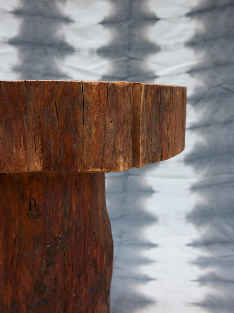 Donna, la table de salon en bois brut N°1074