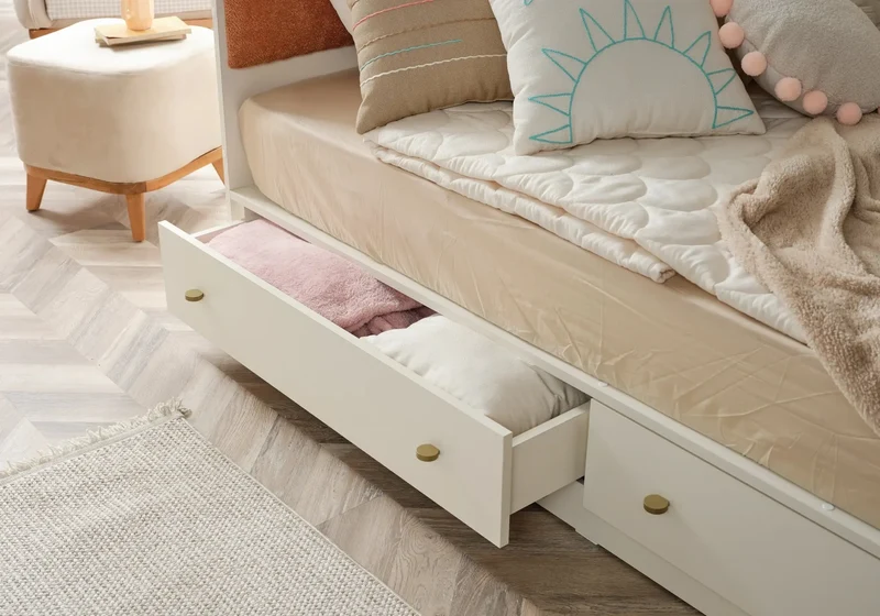 Ensemble chambre bébé Montessori orange LORENA