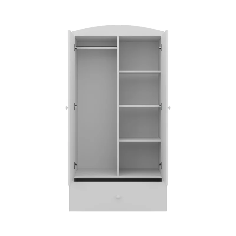 Armoire 2 portes 1 tiroir Kocot Kids Babydream Pompier - Blanc