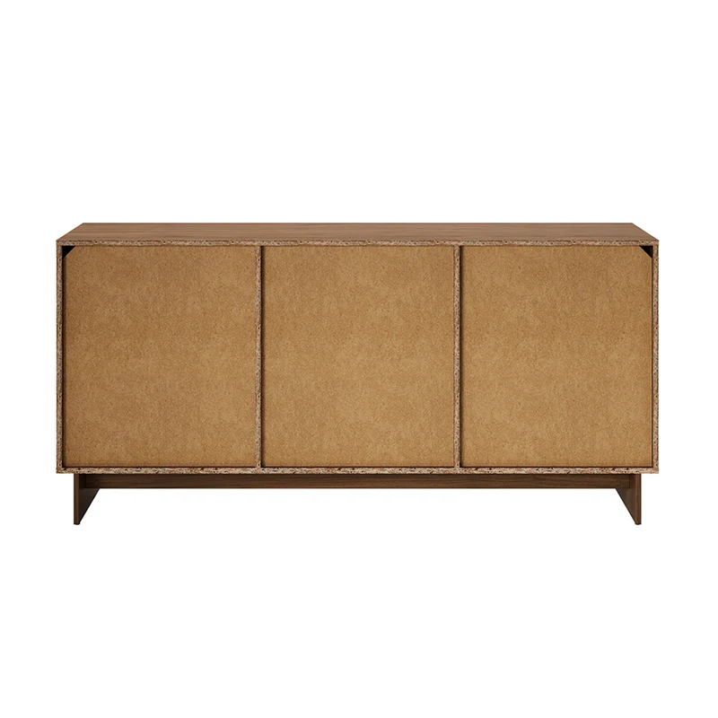 Buffet 2 portes 3 tiroirs Riyo Bois foncé