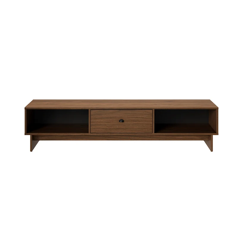 Meuble TV 1 tiroir 176 cm Riyo Bois foncé