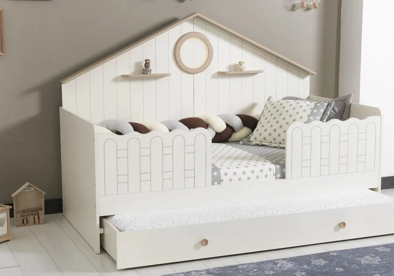 Ensemble chambre bébé Montessori vert ATLAS