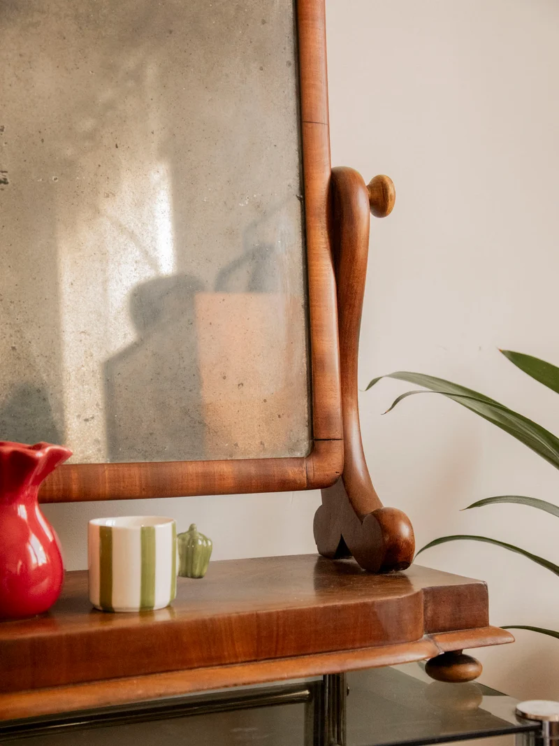 Georges, le miroir ancien pivotant N°1351