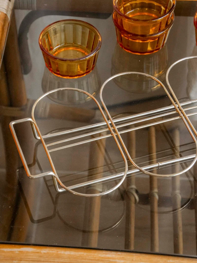 Alix, le plateau à ramequins en verre N°1110