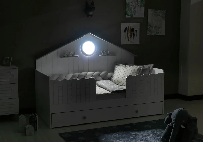 Ensemble chambre bébé fille Montessori rose ALVIN