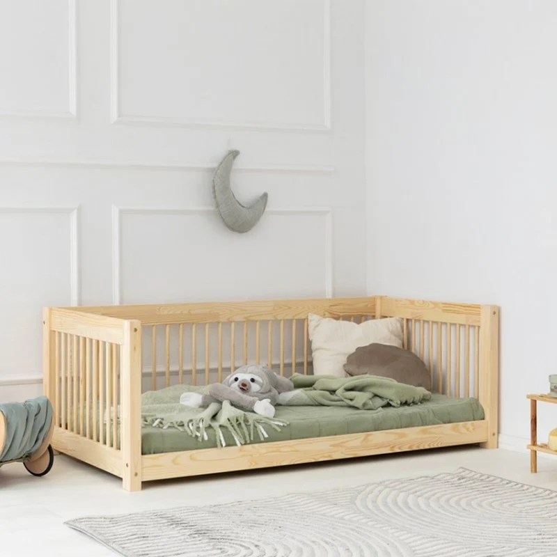 Lit banquette 70x140 sommier inclus Perrine Bois