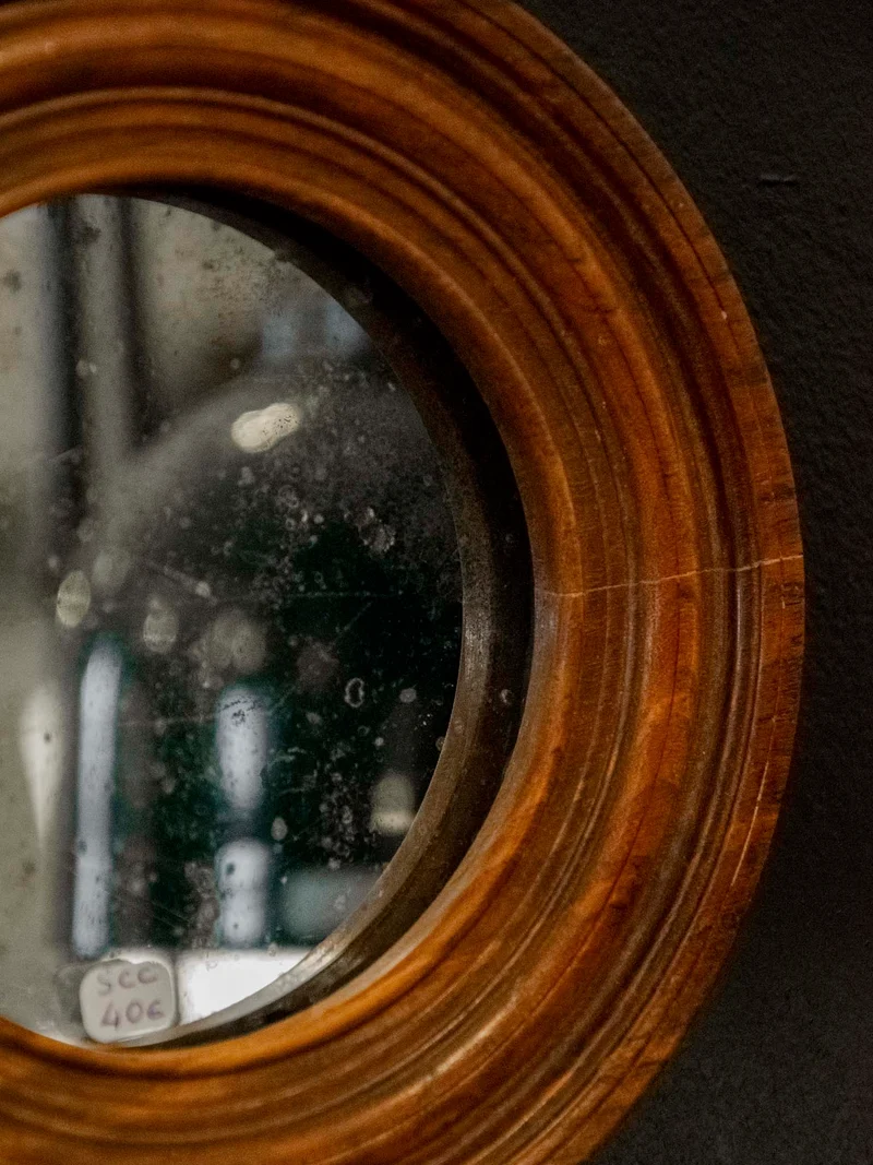 Georges, le miroir ancien en bois N°1299
