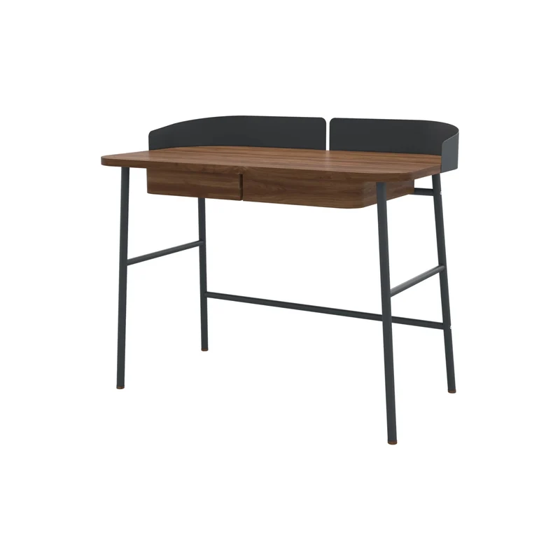 Bureau en noyer Victor - Gris ardoise