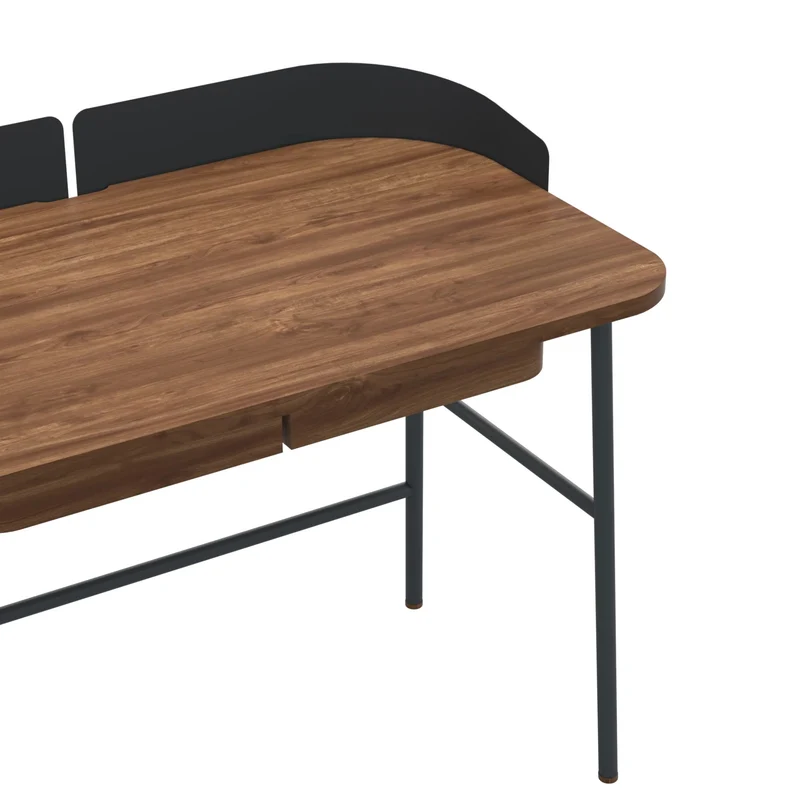 Bureau en noyer Victor - Gris ardoise